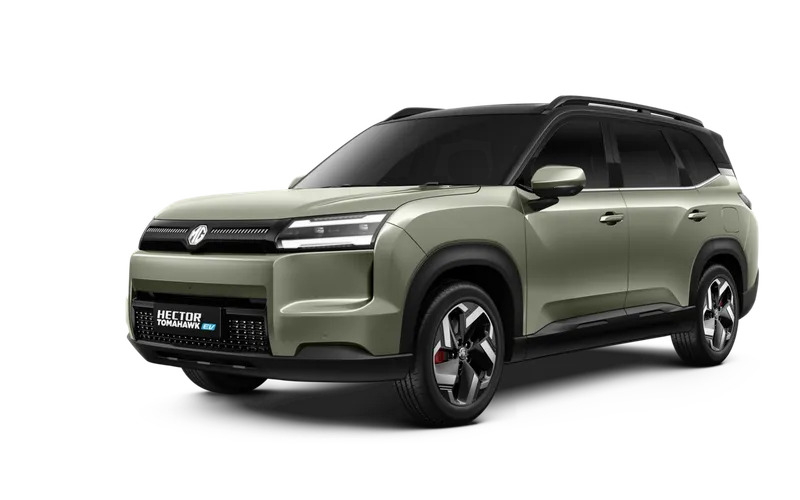 MG Hector Tomahawk EV exterior