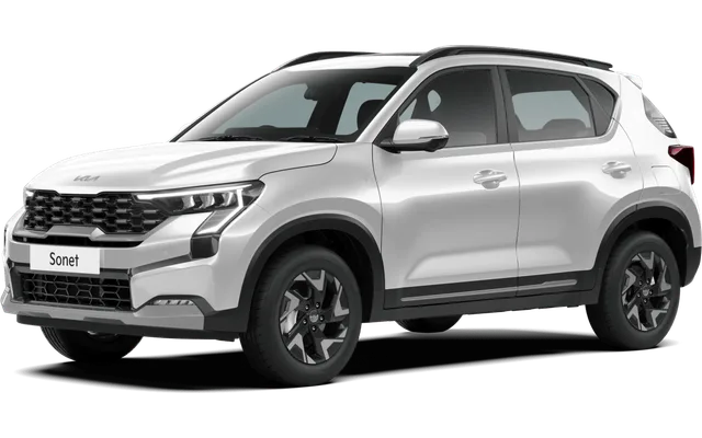 Kia Sonet in Glacier White Pearl