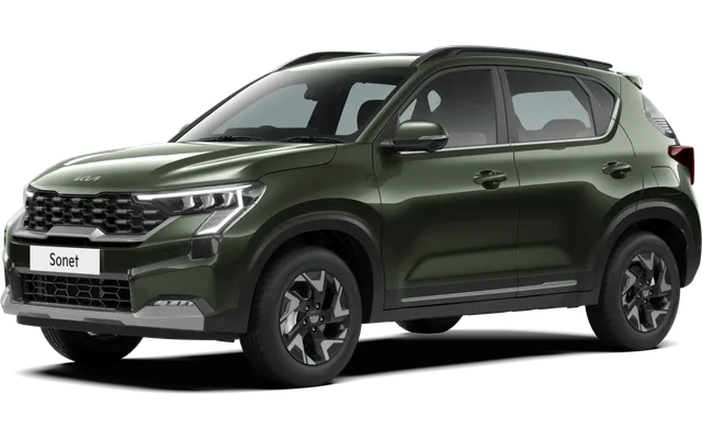 Kia Sonet in Pewter Olive
