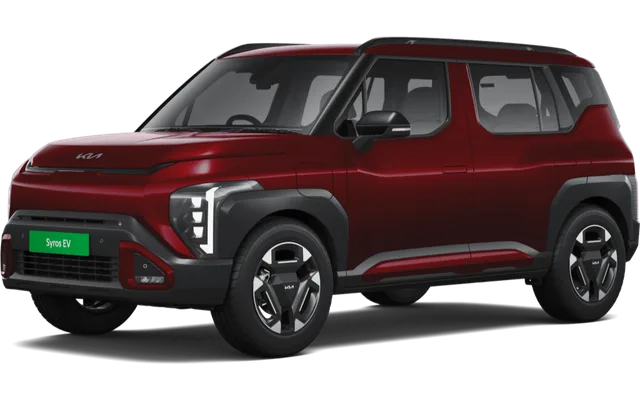 Kia Syros EV in Magma Red