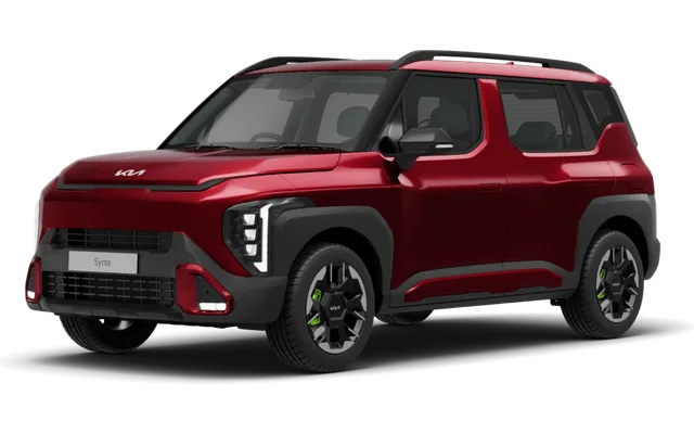 Kia Syros in Magma Red