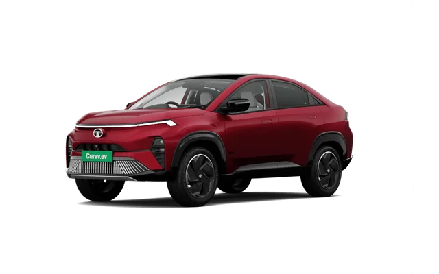 Tata Curvv EV in Nitro Crimson