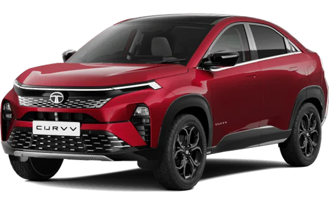 Tata Curvv in Nitro Crimson