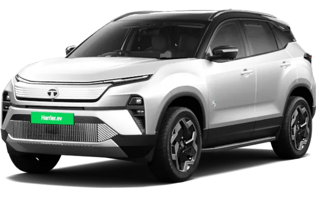 Tata Harrier EV in Pristine White