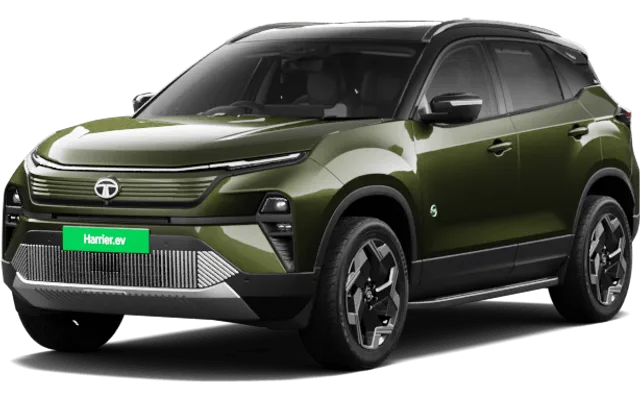 Tata Harrier EV in Seaweed Green