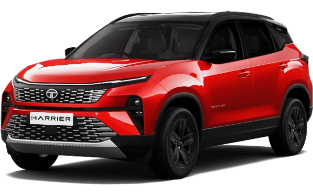 Tata Harrier in Fearless Red
