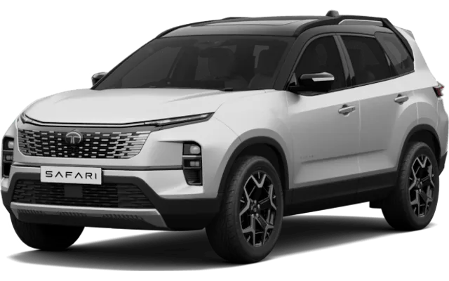 Tata Safari in Frost White