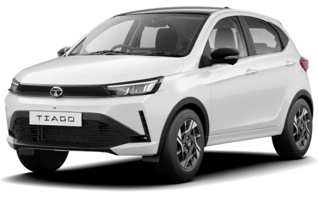 Tata Tiago in Pristine White