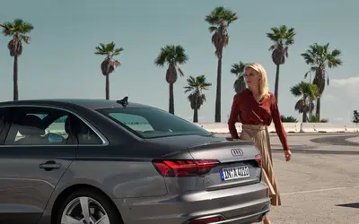 Audi A4 rear three-quarter view