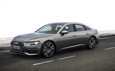 Audi A6 front three-quarter view