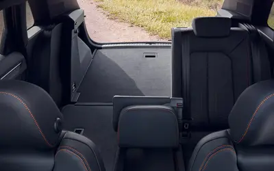 Audi Q3 rear seats folded down for extra load space