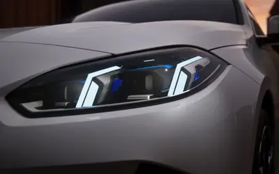 BMW 2 Series Gran Coupe adaptive LED headlight detail