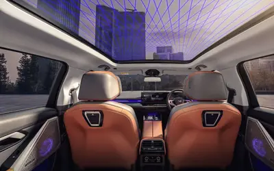 BMW 5 Series cabin with panoramic roof