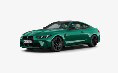 BMW M4 Competition front three-quarter studio render
