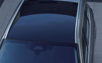 BMW X1 panoramic glass roof seen from outside
