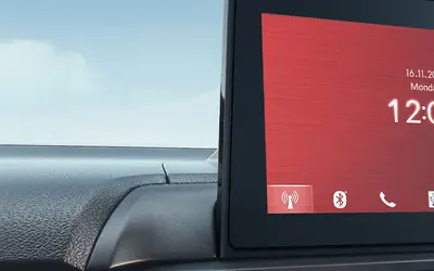 Honda Amaze dashboard with 8-inch touchscreen infotainment