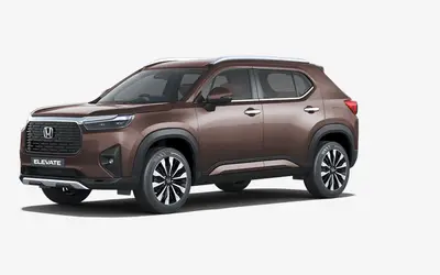 Honda Elevate front three-quarter view in Golden Brown Metallic