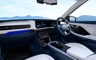 Hyundai Creta Electric dashboard and front cabin