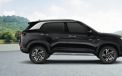 Hyundai Creta side profile in black