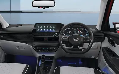 Hyundai i20 dashboard with 10.25-inch touchscreen