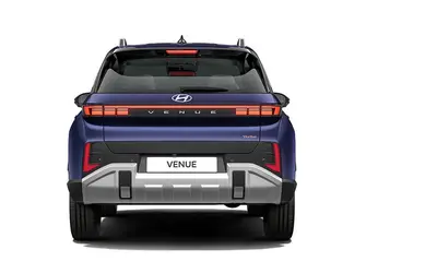 Hyundai Venue 2026 rear view in blue