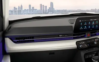 Hyundai Verna dashboard with integrated dual displays