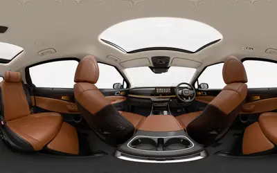 Kia Carnival dashboard and front cabin