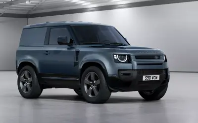 Land Rover Defender 90 three-door front three-quarter studio view