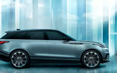 Range Rover Velar side profile in silver