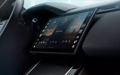 Range Rover Velar dashboard and centre touchscreen