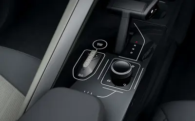 Mahindra BE 6 centre console with drive selector and rotary controller