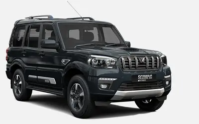 Mahindra Scorpio Classic front three-quarter view in Galaxy Grey