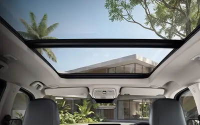 2026 Mahindra Scorpio-N facelift cabin with panoramic skyroof and new touchscreen dashboard