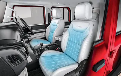 Mahindra Thar Roxx front seats with ventilated seat function
