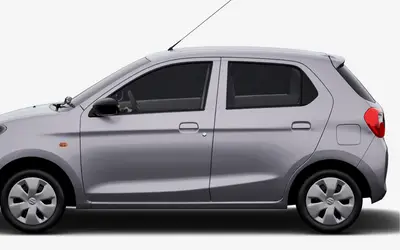 Maruti Alto K10 side profile in Metallic Silky Silver