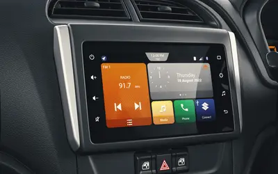 Maruti Alto K10 dashboard with SmartPlay touchscreen infotainment