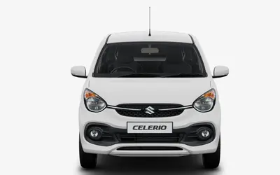 Maruti Celerio front view in Pearl Arctic White