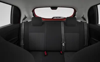 Maruti Celerio rear seats viewed through the hatch