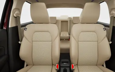 Maruti Dzire beige cabin with rear seats and centre armrest