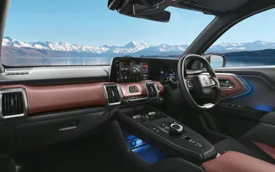 Maruti e Vitara dashboard with twin-screen digital cockpit