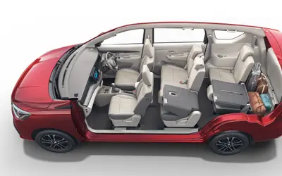 Maruti Ertiga three-row seating layout