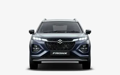 Maruti Fronx front view in Grandeur Grey