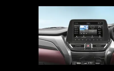 Maruti Fronx dashboard with touchscreen infotainment