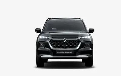 Maruti Grand Vitara front view in Grandeur Grey