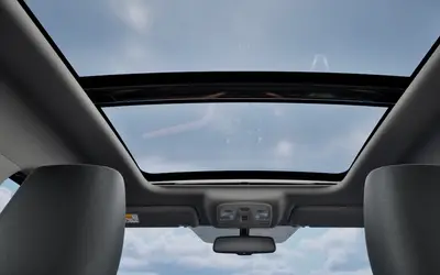 Maruti Grand Vitara panoramic sunroof seen from the cabin