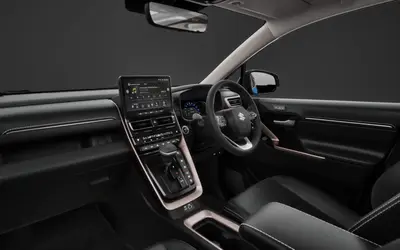 Maruti Invicto dashboard with touchscreen infotainment