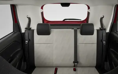 Maruti Wagon R rear seats with headrests