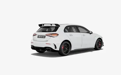 Mercedes-AMG A 45 S rear three-quarter studio view