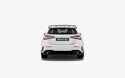 Mercedes-AMG A 45 S straight rear studio view