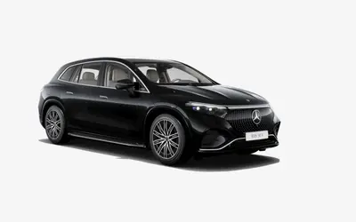 Mercedes-Benz EQS SUV front three-quarter studio view